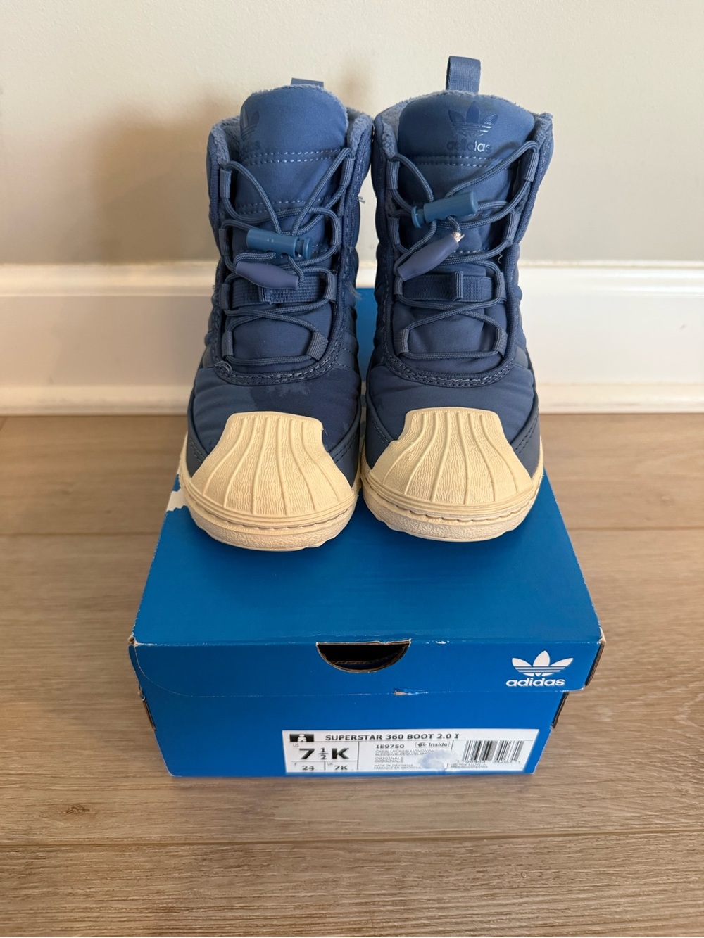 Adidas Superstar 360 Boot 2.0 Blue and Cream